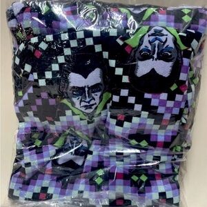LuLaRoe Kids/Tween Tall Curvy TC  Halloween Leggings Dracula Purple Black NEW